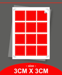 Square Shape - Size 3cm (Semi)