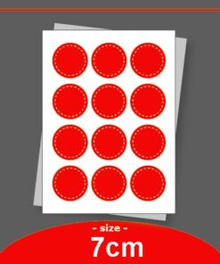 Round Shape - Size 7cm (Semi)