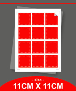 Square Shape - Size 11cm (Semi)