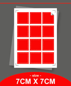 Square Shape - Size 7cm (Semi)