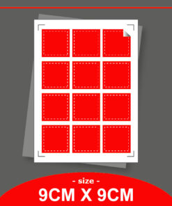 Square Shape - Size 9cm (Semi)